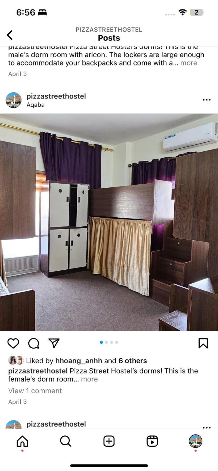 Pizza Street Hostel 亚喀巴 外观 照片